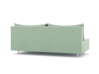 Диван-кровать еврокнижка Смайл без подлокотников, велюр