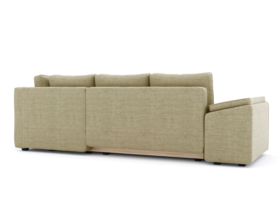 Диваны угловые в гостиную, Диван-кровать угловой Хавьер  ПБ еврокнижка, рогожка