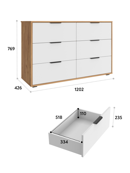 Комоды, Комод Оптима ОП-16