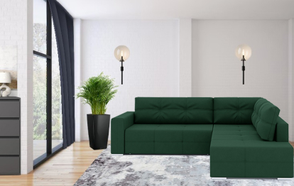 Диван-кровать угловой Леос НПБ, велюр