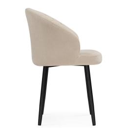 Стул на металлокаркасе Бэнбу некрутящийся marseille (чёрный)