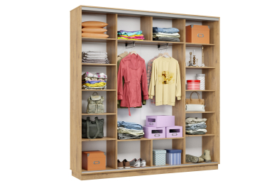 Шкаф-купе Премьер Лайт 35 (08;11;08) трехдверный