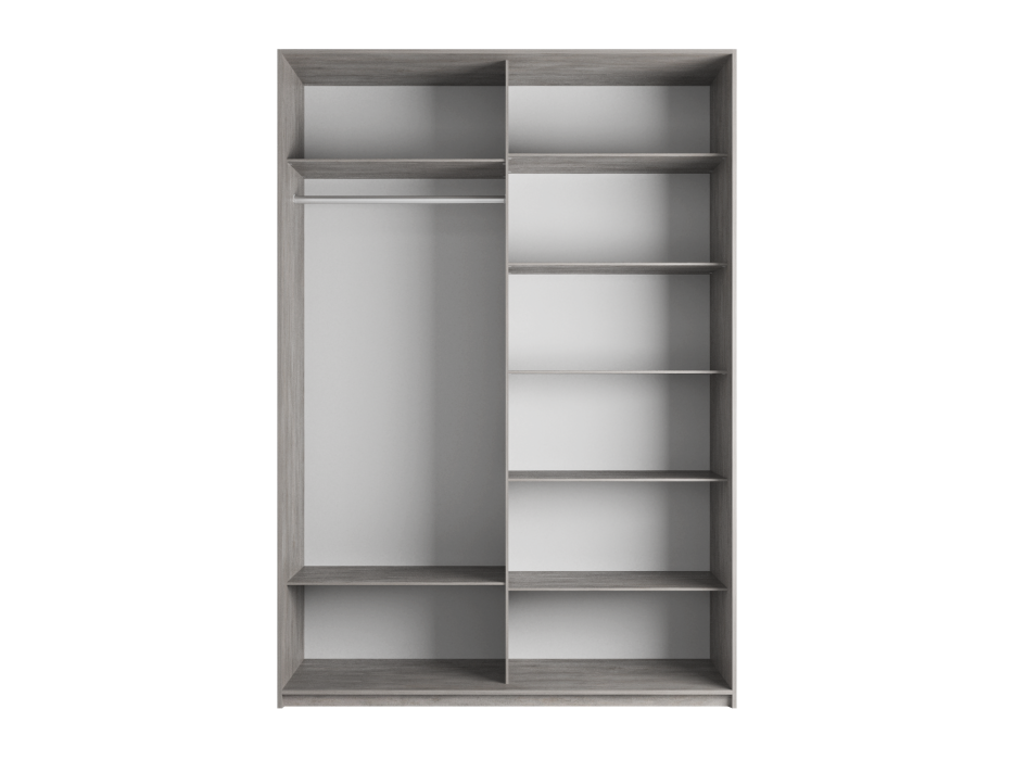 Шкафы-купе 2-х дверные, Шкаф-купе Прайм 2-х дверный Стекла черные/Доводчики 120х57х230