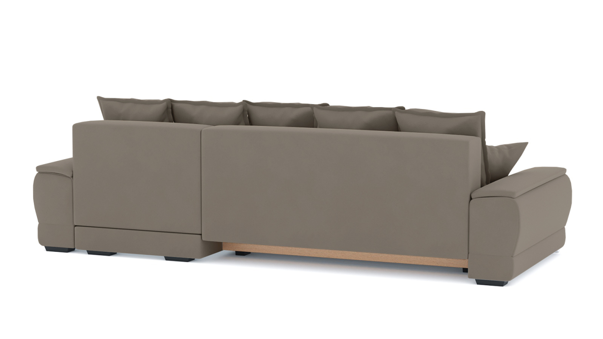 Гостиная, Диван-кровать угловой Нордвикс ПБ, велюр