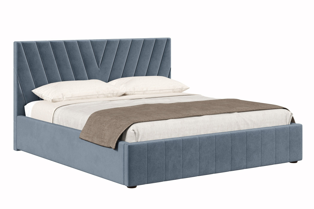 Мягкая кровать, Кровать Палермо 1800, велюр