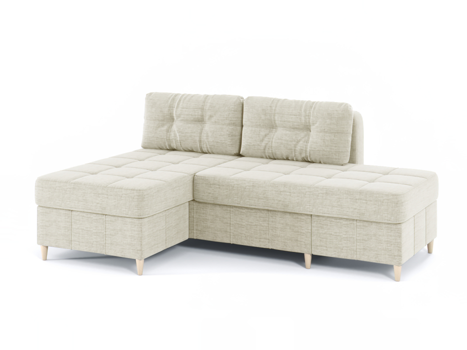 Диваны угловые в гостиную, Диван-кровать угловой Оливер Люкс 2 еврокнижка-трансформер, рогожка