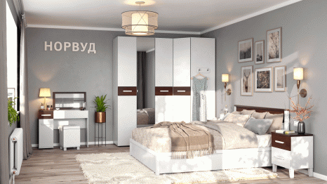 Норвуд 54 Шкаф для одежды 2-дв Стандарт