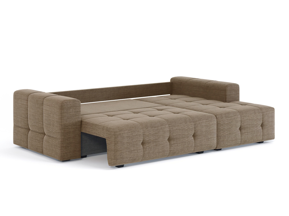 Диваны угловые в гостиную, Диван-кровать угловой Прадо, еврокнижка, рогожка Люкс