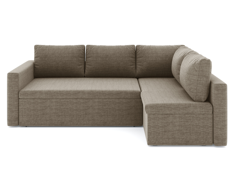 Диваны угловые в гостиную, Диван-кровать угловой Мансберг дельфин, рогожка Люкс