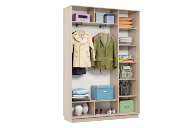 Шкаф-купе Премьер 09 (01ЗГ;01ЗГ) фасады зеркало графит/двухдверный/Профиль чёрный муар