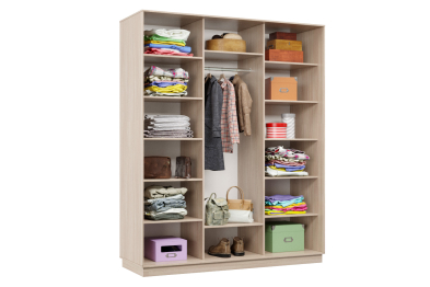 Шкаф-купе Премьер Лайт 30 (02;02;02) трехдверный