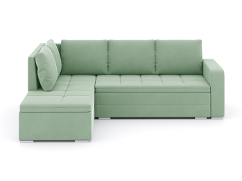 Диван-кровать угловой еврокнижка Бромен, рогожка