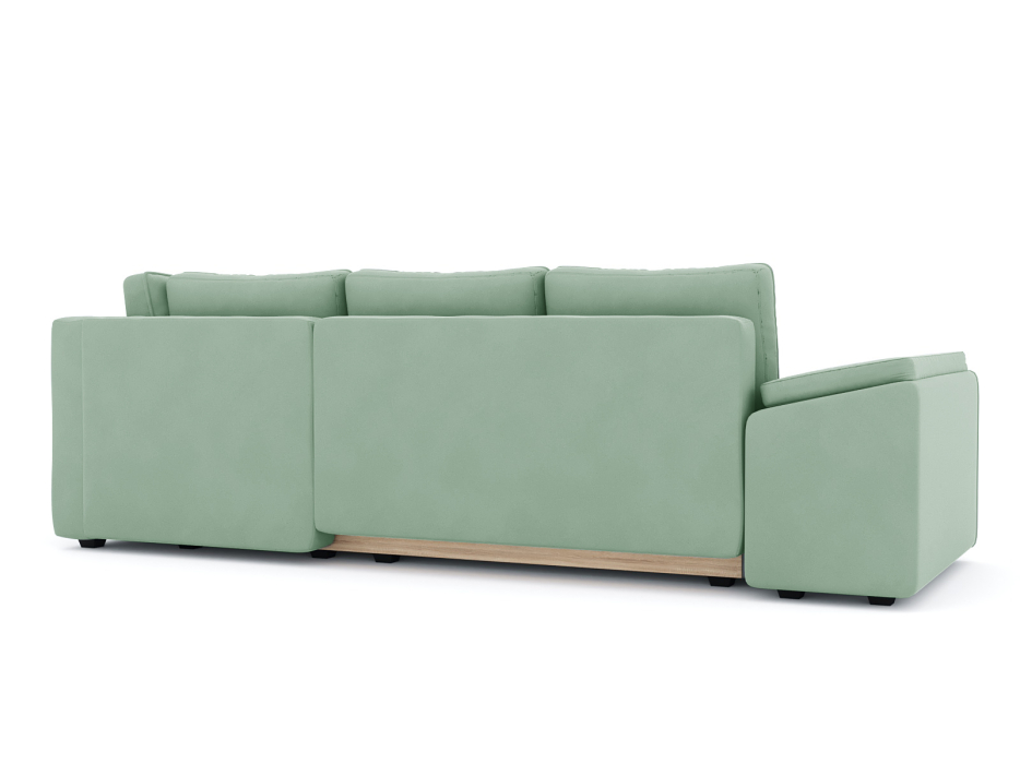 Диваны угловые в гостиную, Диван-кровать угловой Хавьер 1 ПБ еврокнижка, велюр