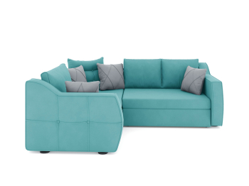 Диван-кровать угловой Френсис дельфин, велюр