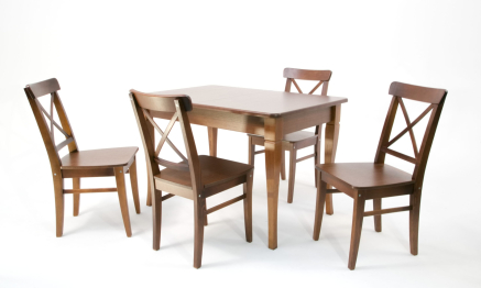 Обеденная группа Моцарт 120 со стульями Ингольф орех
