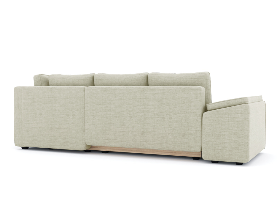 Диваны угловые в гостиную, Диван-кровать угловой Хавьер  ПБ еврокнижка, рогожка