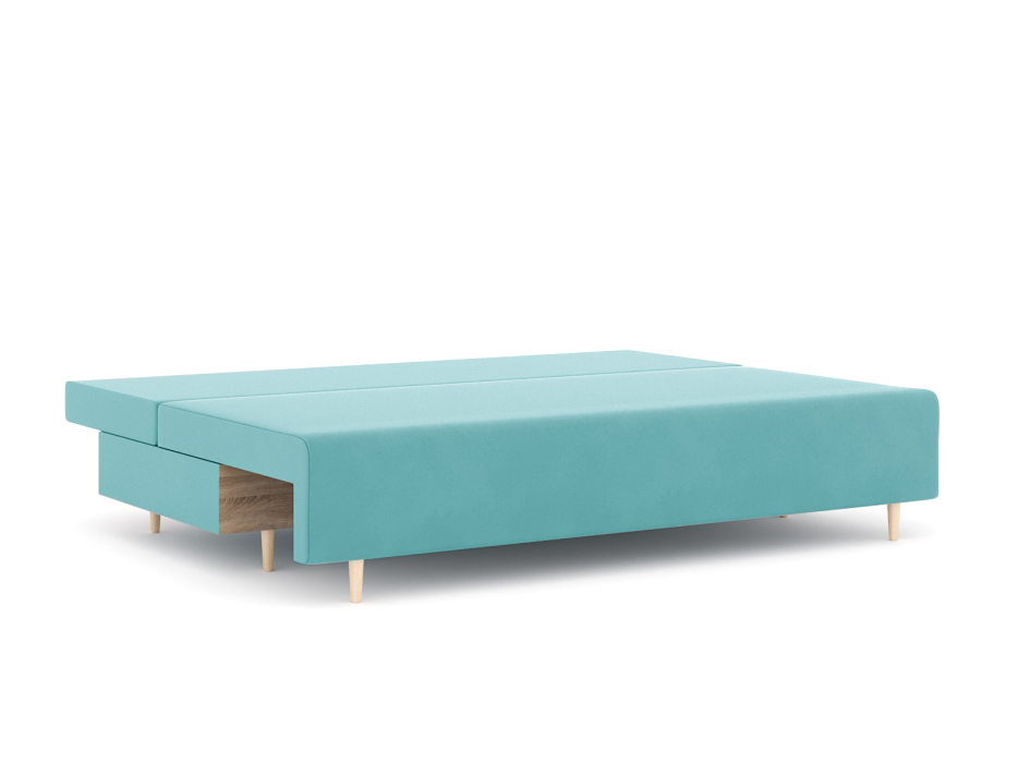 Диваны еврокнижки, Диван-кровать еврокнижка Смайл без подлокотников, велюр