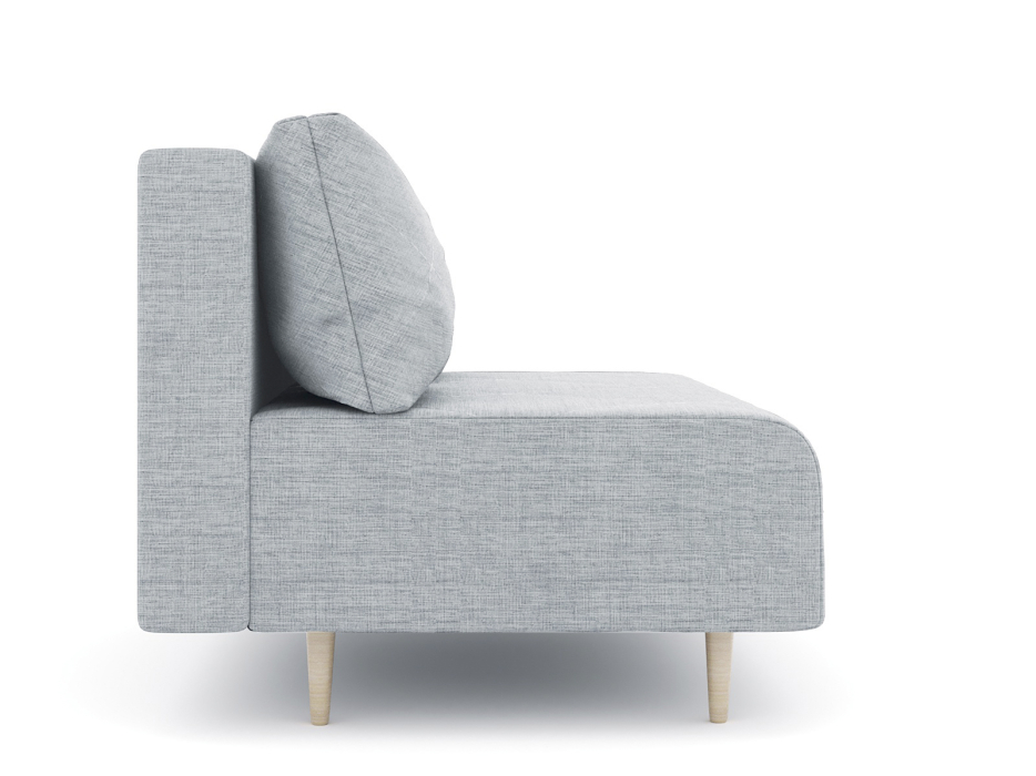 Дизайнерские диваны для гостиной, Диван прямой нераскладной Милли мини 2-х  местный без подлокотников, рогожка Люкс