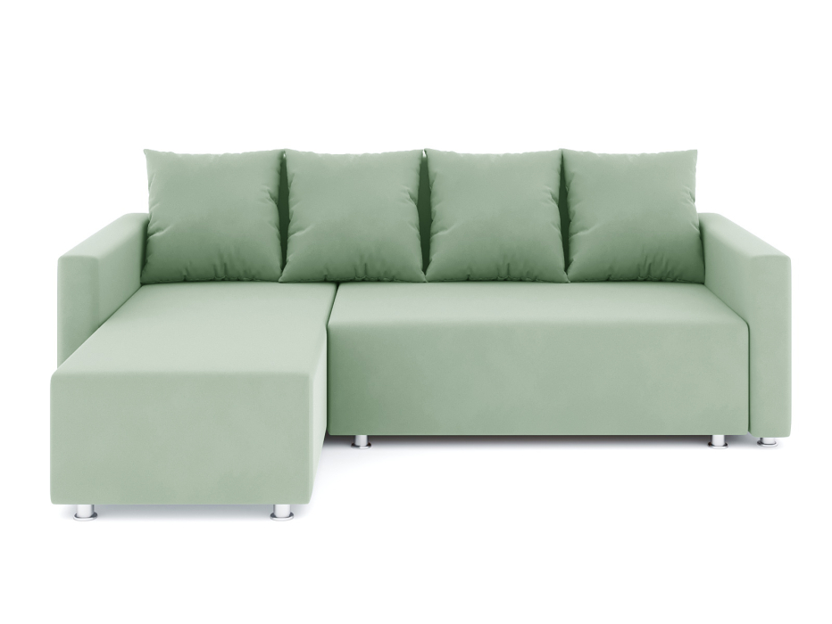 Диваны угловые в гостиную, Диван-кровать угловой Челси еврокнижка, велюр