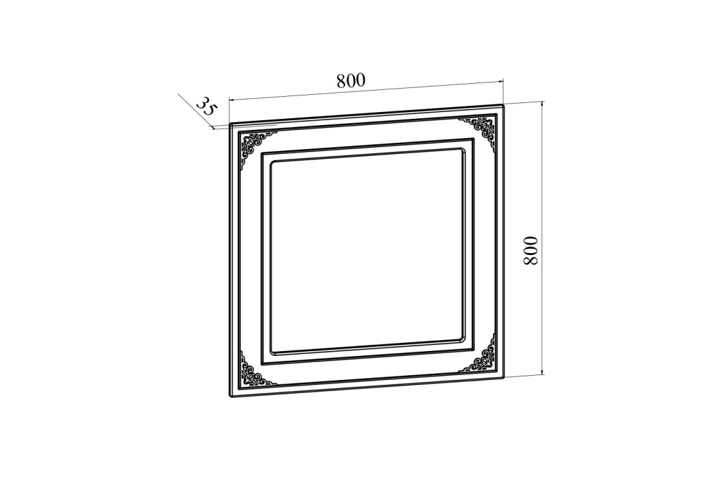 Зеркала в спальню, Зеркало Ассоль АС-44