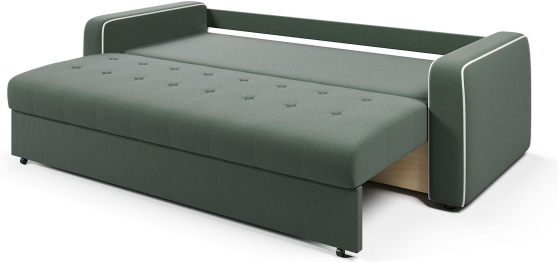 Диван-кровать прямой Атланта с кантом еврокнижка,велюр