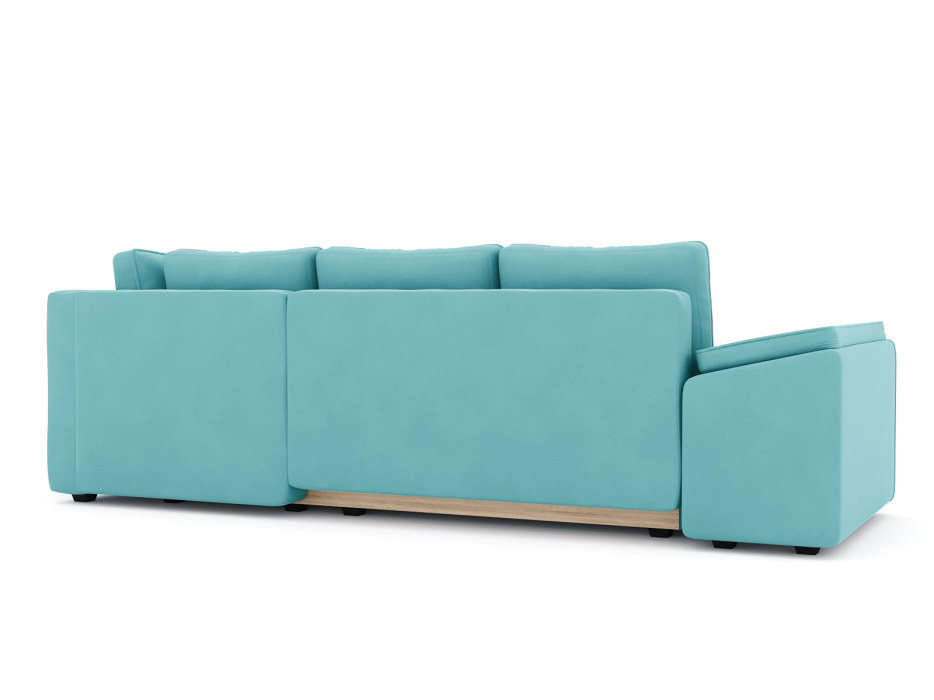 Диваны угловые в гостиную, Диван-кровать угловой Хавьер  ПБ еврокнижка, велюр