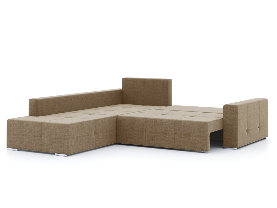 Диваны угловые в гостиную, Диван-кровать угловой Леос НПБ, рогожка Люкс