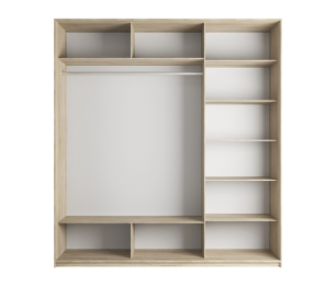 Шкаф-купе Экспресс Медиум (1 зеркало) трио 2200 x 2100 x 600