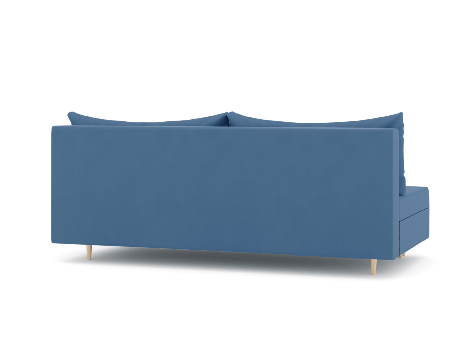 Диваны еврокнижки, Диван-кровать еврокнижка Смайл без подлокотников, велюр