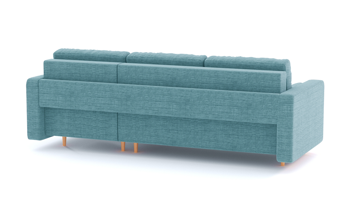 Диваны угловые в гостиную, Диван-кровать угловой еврокнижка-пантограф Белфаст, рогожка