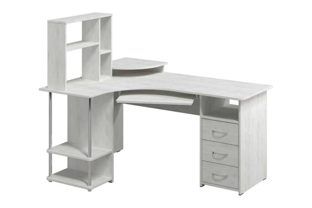 Угловые компьютерные столы, Стол компьютерный С-237 с полкой СЕ-237
