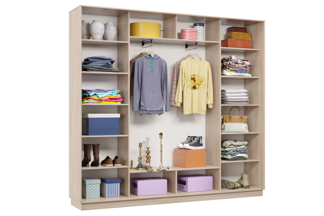 Шкафы-купе 3-х дверные, Шкаф-купе Премьер Лайт 57 (01;01;01) трехдверный