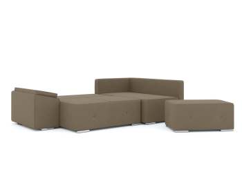 Диван-кровать угловой Хавьер  ПБ еврокнижка, велюр