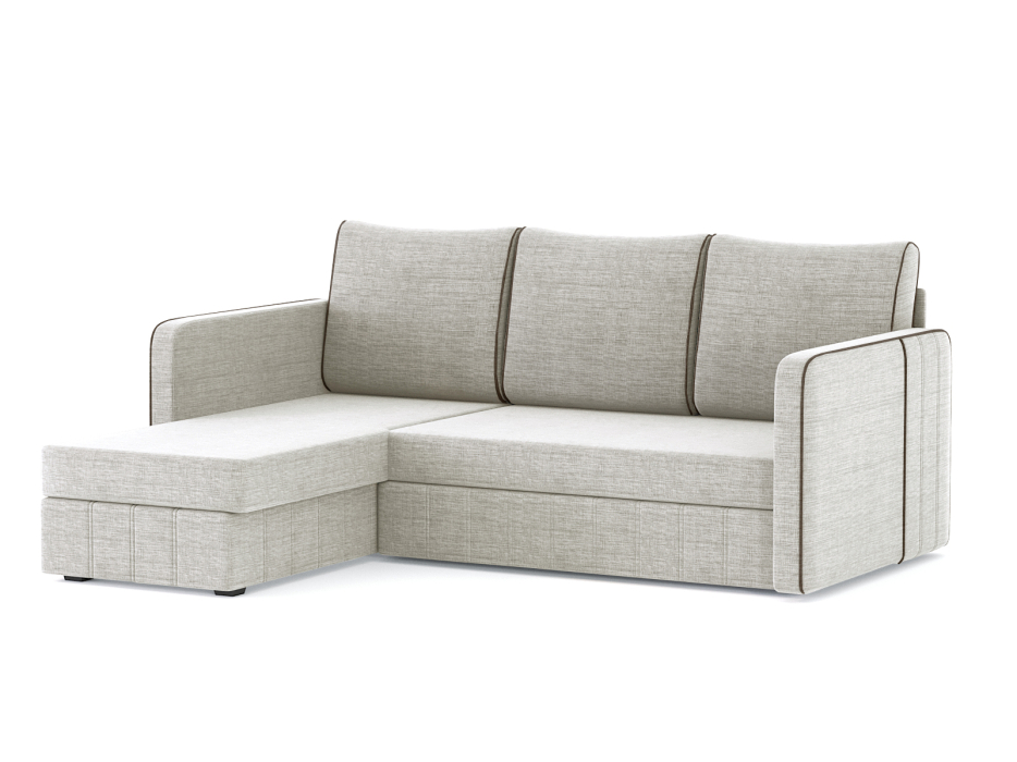 Диваны угловые в гостиную, Диван-кровать угловой Cлим дельфин, рогожка