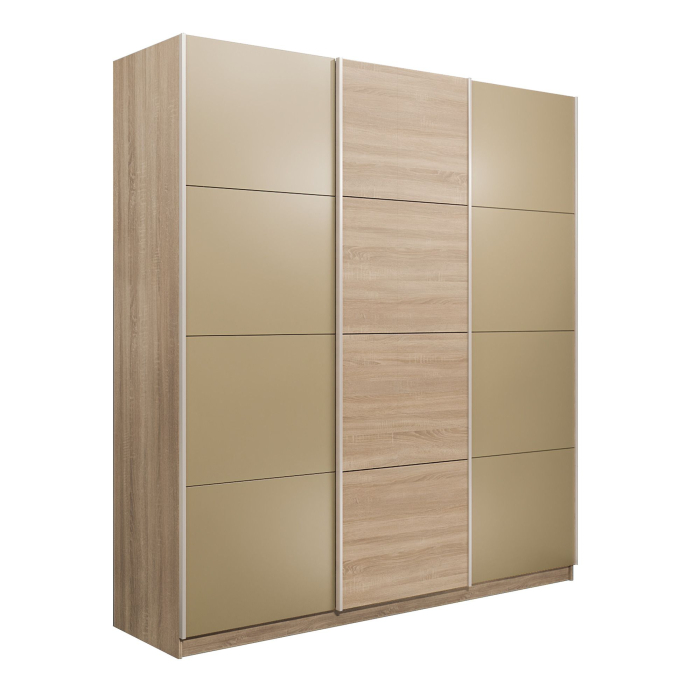 Шкафы-купе 3-х дверные, Шкаф-купе Эста 3-х дверный ДСП/Стекла фисташка/Доводчик 300х66х240