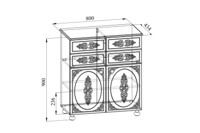 Комод Ассоль АС-18
