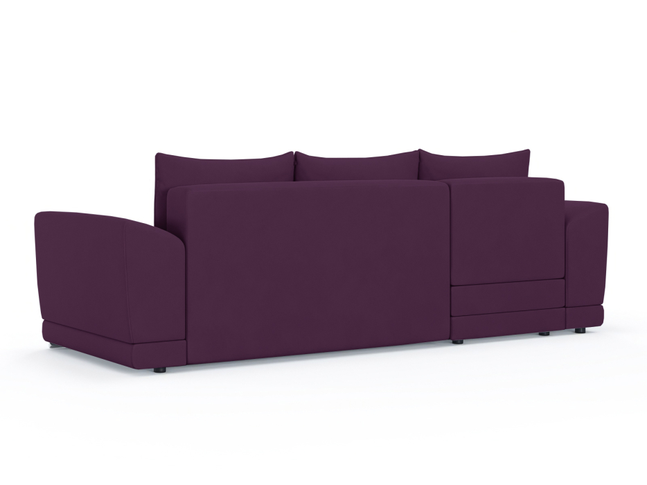 Диваны угловые в гостиную, Диван-кровать угловой Рентон еврокнижка, велюр