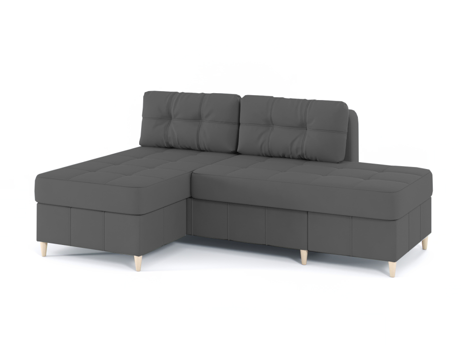 Диваны угловые в гостиную, Диван-кровать угловой Оливер Люкс 2 еврокнижка-трансформер, велюр