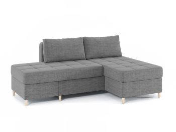 Диван-кровать угловой Оливер 2 еврокнижка-трансформер, рогожка