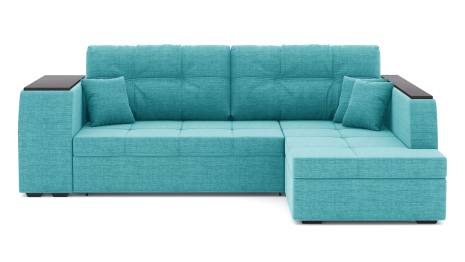 Диван-кровать угловой Брюссель дельфин, рогожка