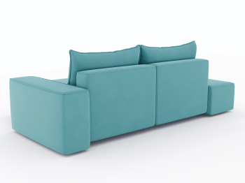 Диван-кровать угловой Кензо еврокнижка, велюр