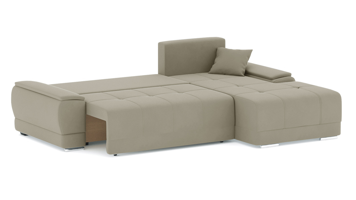 Диваны угловые в гостиную, Диван-кровать угловой Нордвикс Мини, велюр