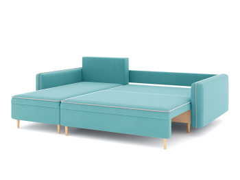 Диван-кровать угловой Рон еврокнижка-пантограф, велюр