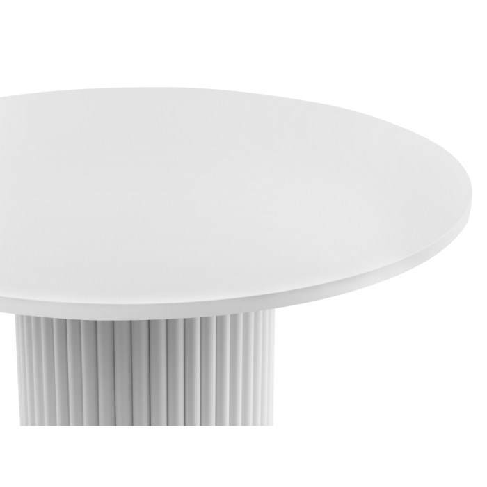 Обеденные столы, Деревянный стол Барел 90 (белые ноги)