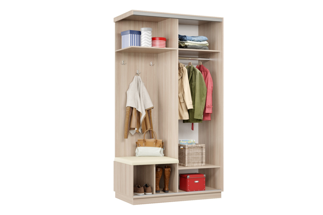 Прихожие, Прихожая Премьер 02 Лайт Мини 08 Левая Мягкая