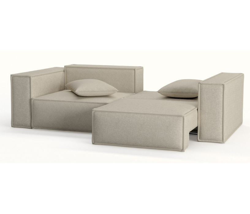 Диваны еврокнижки, Диван-кровать Loft, независимый пружинный блок, рогожка