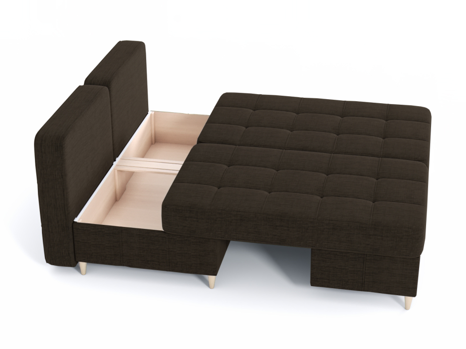 Диваны угловые в гостиную, Диван-кровать угловой Оливер Люкс 2 еврокнижка-трансформер, рогожка Люкс