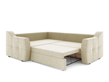 Диван-кровать угловой Френсис дельфин, рогожка