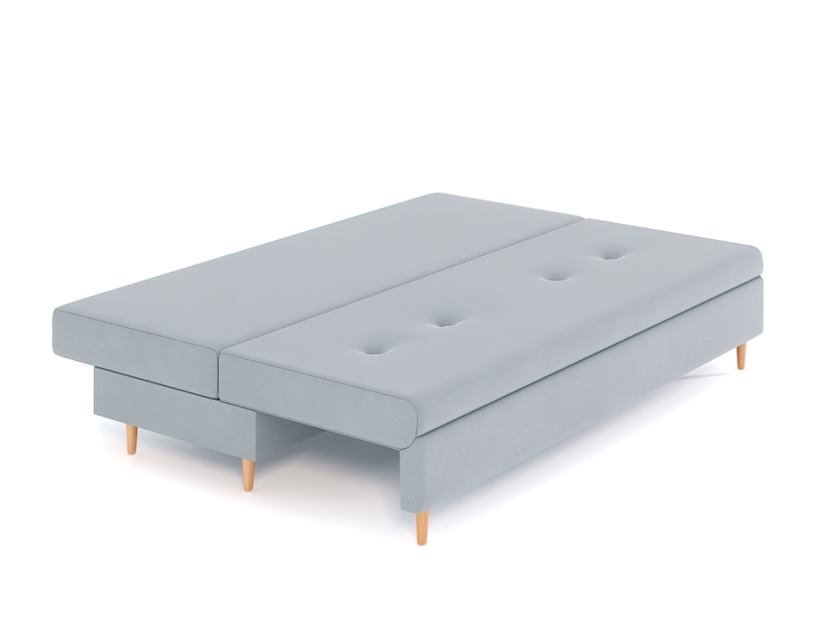 Диваны еврокнижки, Диван-кровать Белфаст без подлоктоников еврокнижка, велюр