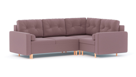 Диван-кровать угловой еврокнижка-пантограф Белфаст модульный, велюр